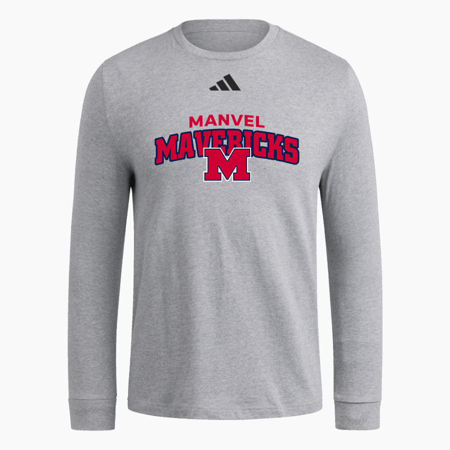 MANVEL HIGH SCHOOL MAVERICKS adidas Men's Long Sleeve Fresh Tee