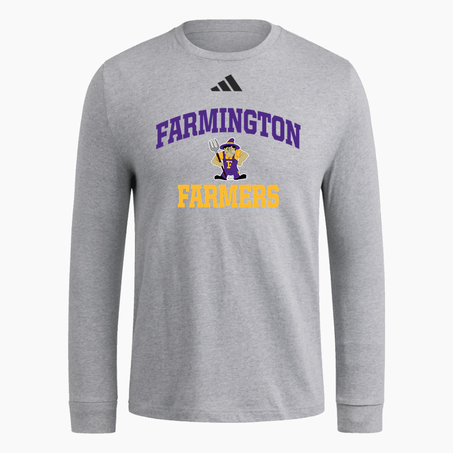 FARMINGTON HIGH SCHOOL FARMERS <span class="pdp-name-mascot">FARMINGTON FARMERS</span> adidas Men's Long Sleeve Fresh Tee