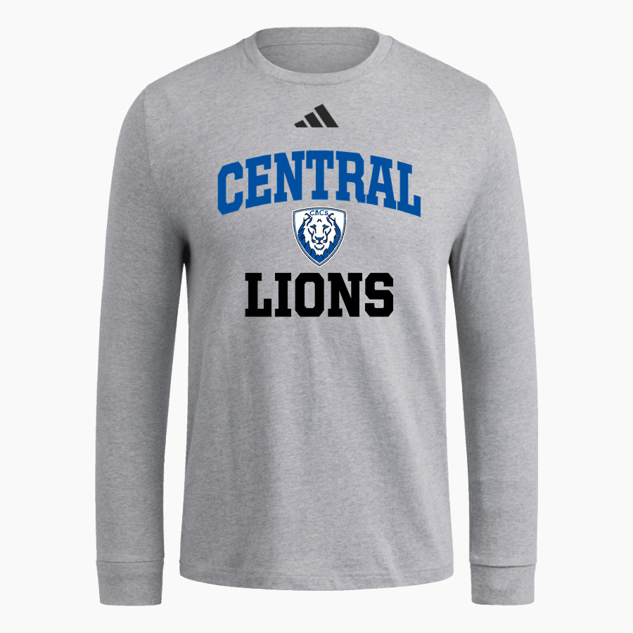 CENTRAL BAPTIST CHRISTIAN SCHOOL LIONS adidas Men's Long Sleeve Fresh Tee