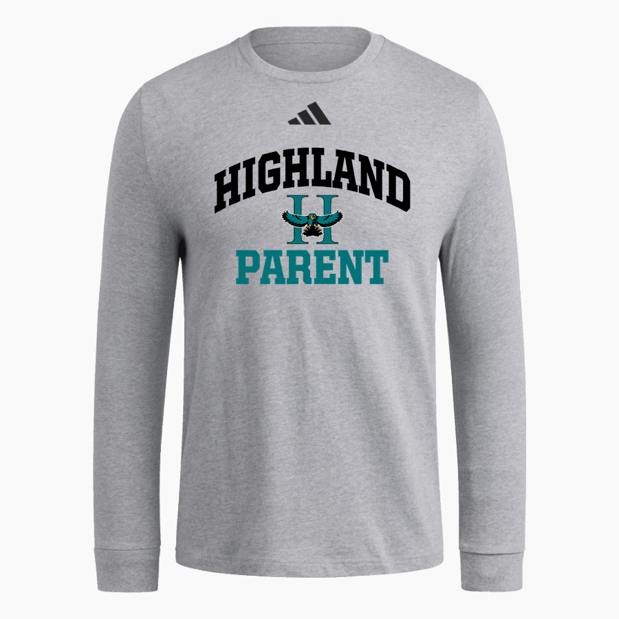 Highland Hawks <span class="pdp-name-mascot">Highland Hawks</span> adidas Men's Long Sleeve Fresh Tee