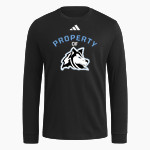 FOREST HILLS NORTHERN HIGH HUSKIES adidas Men's Long Sleeve Fresh Tee Front Thumbnail