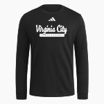 Virginia City Comstockers adidas Men's Long Sleeve Fresh Tee Front Thumbnail