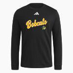 BENBROOK MIDDLE HIGH SCHOOL BOBCATS <span class="pdp-name-mascot">BENBROOK MIDDLE BOBCATS</span> adidas Men's Long Sleeve Fresh Tee Front Thumbnail