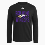 RED WING HIGH SCHOOL WINGERS <span class="pdp-name-mascot">RED WING WINGERS</span> adidas Men's Long Sleeve Fresh Tee Front Thumbnail