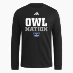 HONDO HIGH SCHOOL OWLS <span class="pdp-name-mascot">HONDO OWLS</span> adidas Men's Long Sleeve Fresh Tee Front Thumbnail