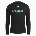 Michigan State University Spartans <span class="pdp-name-mascot">Michigan State University Spartans</span> adidas Men's Long Sleeve Fresh Tee Front Thumbnail