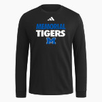 Memorial Tigers adidas Men's Long Sleeve Fresh Tee Front Thumbnail