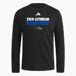 Zion Lutheran School Panthers adidas Men's Long Sleeve Fresh Tee Front Thumbnail