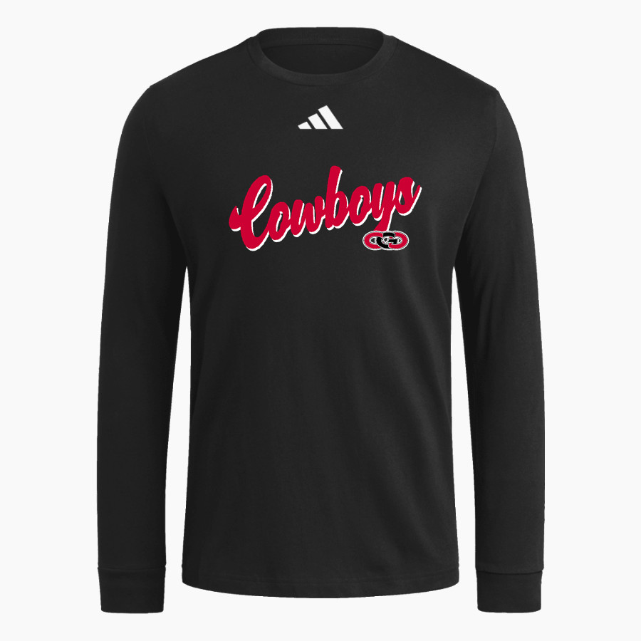CLARION-GOLDFIELD-DOWS HIGH SCHOOL COWBOYS <span class="pdp-name-mascot">CLARION - GOLDFIELD COWBOYS</span> adidas Men's Long Sleeve Fresh Tee