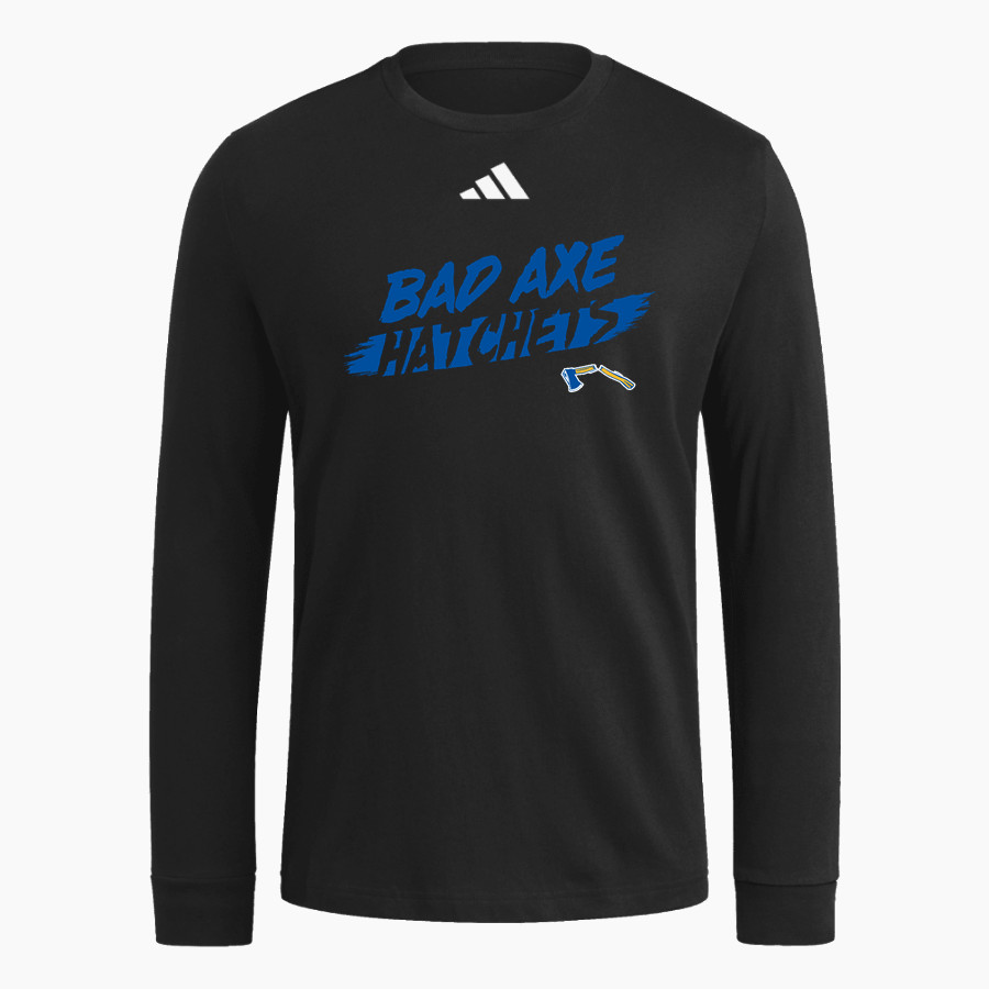 BAD AXE HIGH SCHOOL HATCHETS <span class="pdp-name-mascot">BAD AXE HATCHETS</span> adidas Men's Long Sleeve Fresh Tee