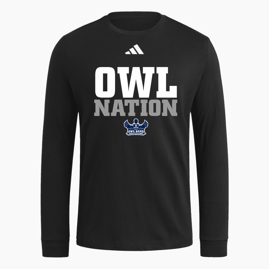 HONDO HIGH SCHOOL OWLS <span class="pdp-name-mascot">HONDO OWLS</span> adidas Men's Long Sleeve Fresh Tee