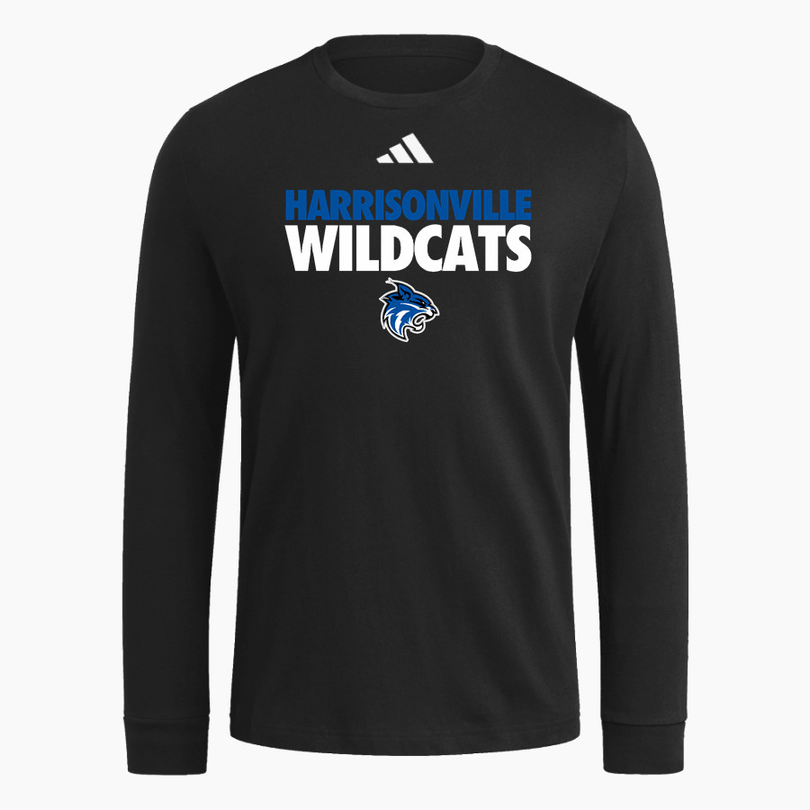 HARRISONVILLE HIGH SCHOOL WILDCATS <span class="pdp-name-mascot">HARRISONVILLE WILDCATS</span> adidas Men's Long Sleeve Fresh Tee