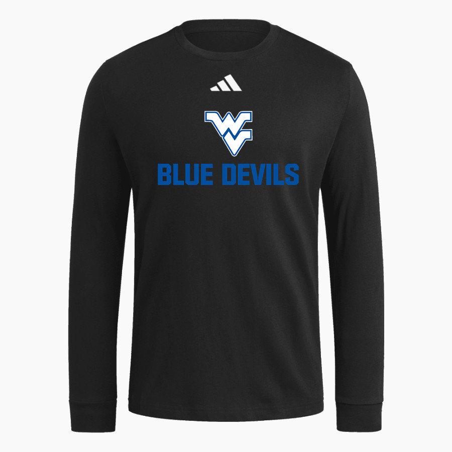 WATER VALLEY HIGH SCHOOL BLUE DEVILS adidas Men's Long Sleeve Fresh Tee