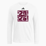 MILLBURY SR HIGH SCHOOL WOOLIES <span class="pdp-name-mascot">MILLBURY MEMORIAL WOOLIES</span> adidas Men's Long Sleeve Fresh Tee Front Thumbnail