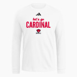 CARDINAL HIGH SCHOOL HUSKIES <span class="pdp-name-mascot">CARDINAL HUSKIES</span> adidas Men's Long Sleeve Fresh Tee Front Thumbnail