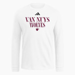 VAN NUYS HIGH SCHOOL WOLVES <span class="pdp-name-mascot">VAN NUYS WOLVES</span> adidas Men's Long Sleeve Fresh Tee Front Thumbnail