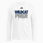Northwestern Wildcats adidas Men's Long Sleeve Fresh Tee Front Thumbnail