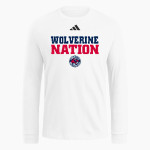 Frontier Academy Wolverines <span class="pdp-name-mascot">Frontier Academy Wolverines</span> adidas Men's Long Sleeve Fresh Tee Front Thumbnail