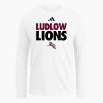 Ludlow Lions <span class="pdp-name-mascot">Lions</span> adidas Men's Long Sleeve Fresh Tee Front Thumbnail