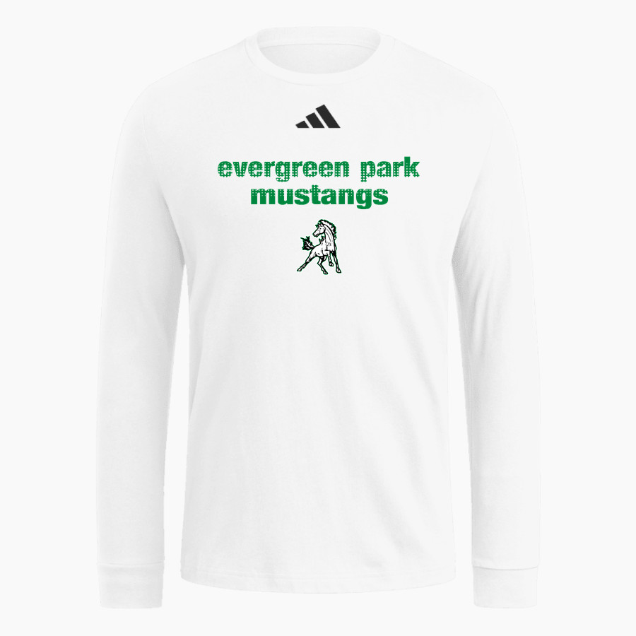 EVERGREEN PARK HIGH SCHOOL MUSTANGS <span class="pdp-name-mascot">EVERGREEN PARK MUSTANGS</span> adidas Men's Long Sleeve Fresh Tee