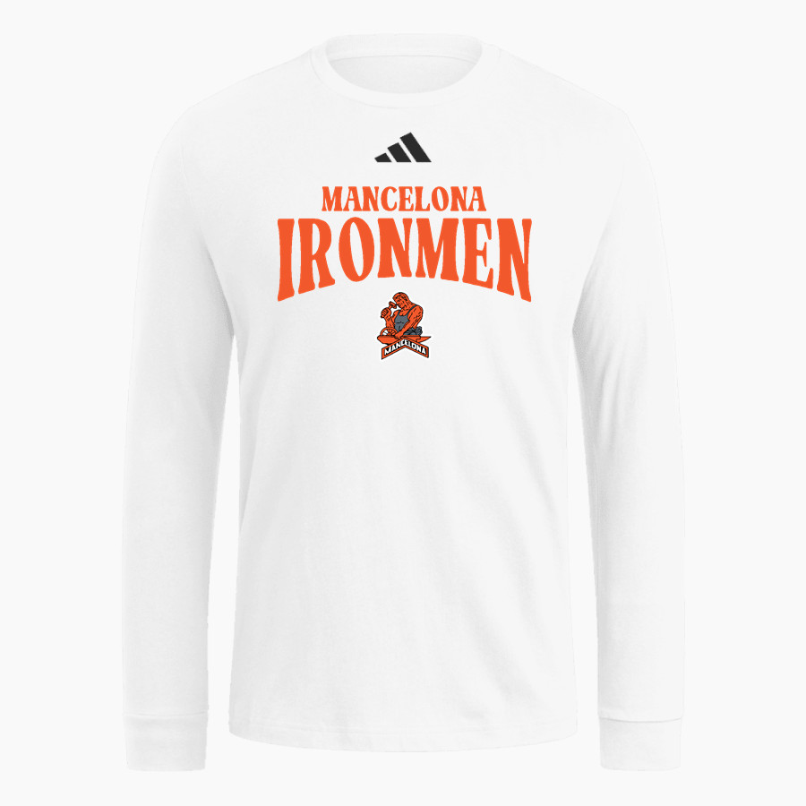 MANCELONA HIGH SCHOOL IRONMEN <span class="pdp-name-mascot">MANCELONA IRONMEN</span> adidas Men's Long Sleeve Fresh Tee