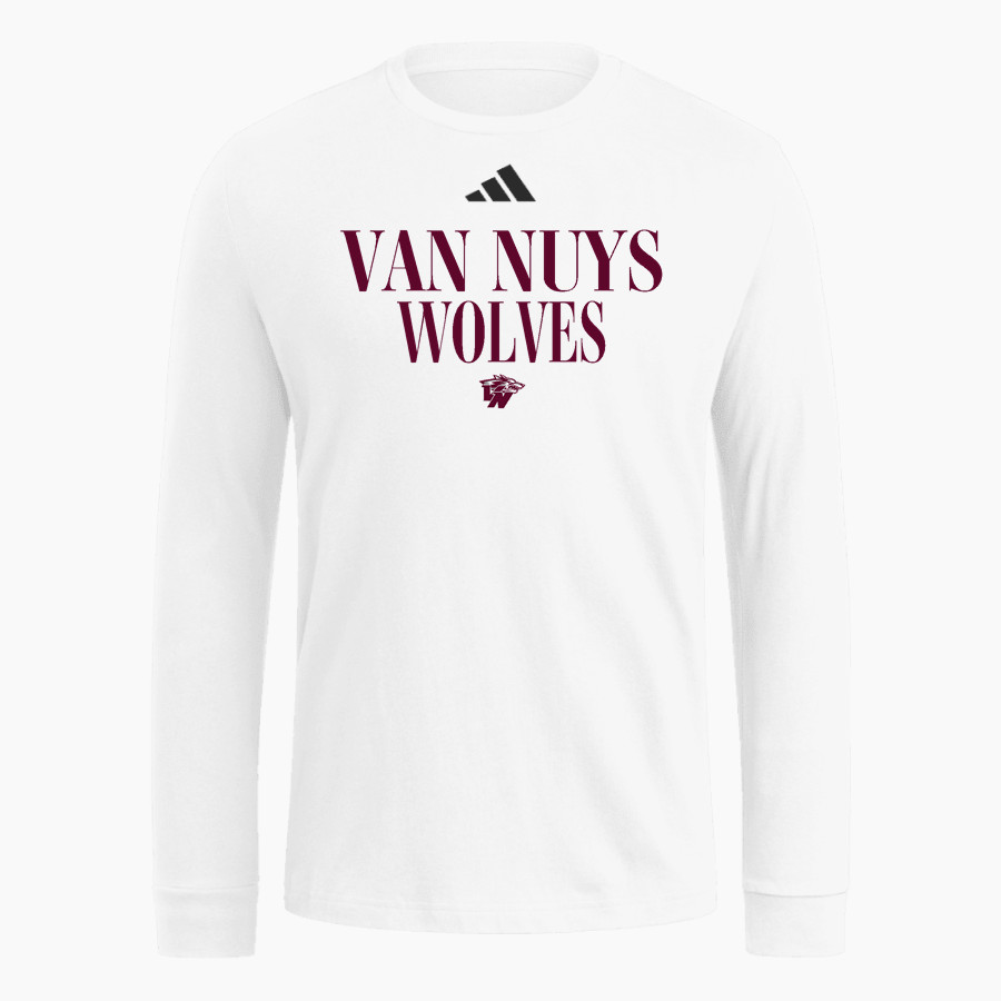 VAN NUYS HIGH SCHOOL WOLVES <span class="pdp-name-mascot">VAN NUYS WOLVES</span> adidas Men's Long Sleeve Fresh Tee