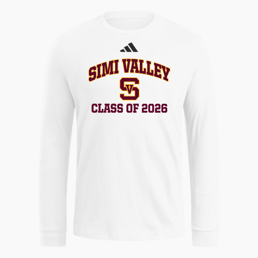 SIMI VALLEY HIGH SCHOOL PIONEERS adidas Men's Long Sleeve Fresh Tee