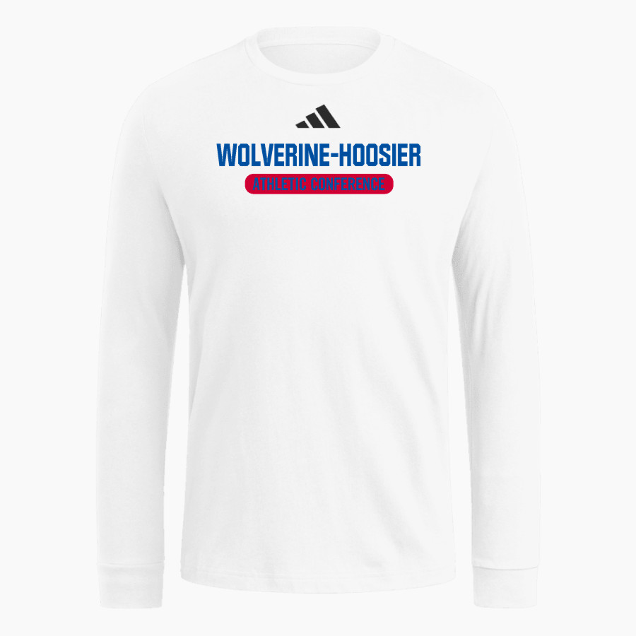 WOLVERINE-HOOSIER ATHLETIC CONFERENCE <span class="pdp-name-mascot">WOLVERINE-HOOSIER ATHLETIC CONFERENCE</span> adidas Men's Long Sleeve Fresh Tee