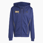 Brooklane Baptist Eagles adidas Men's Game & Go Team Issue Full Zip Hoodie Front Thumbnail