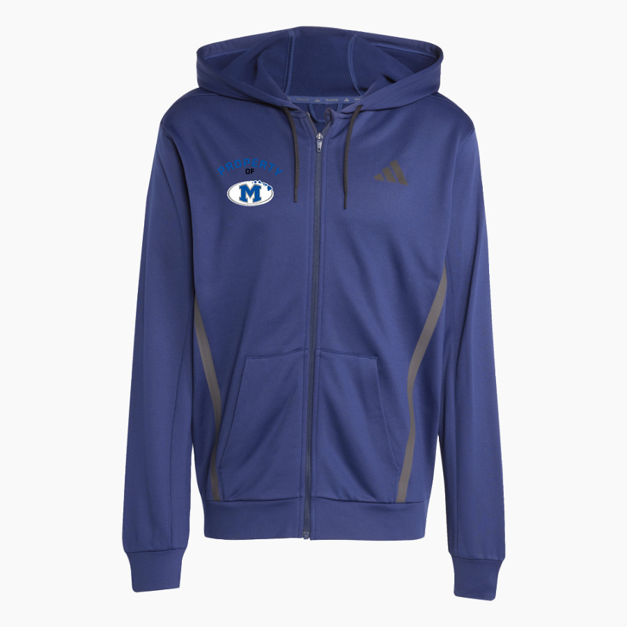 Moanalua Na Menehune adidas Men's Game & Go Team Issue Full Zip Hoodie