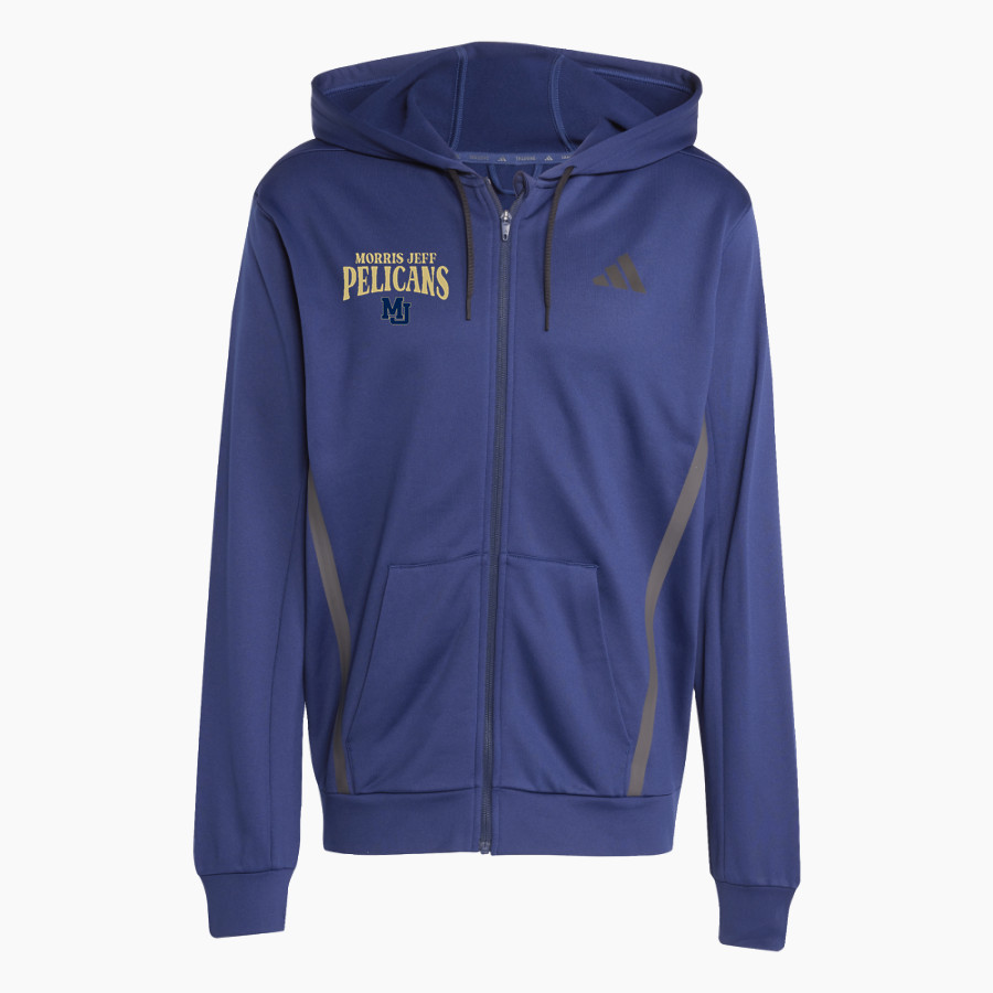 Morris Jeff Pelicans adidas Men's Game & Go Team Issue Full Zip Hoodie