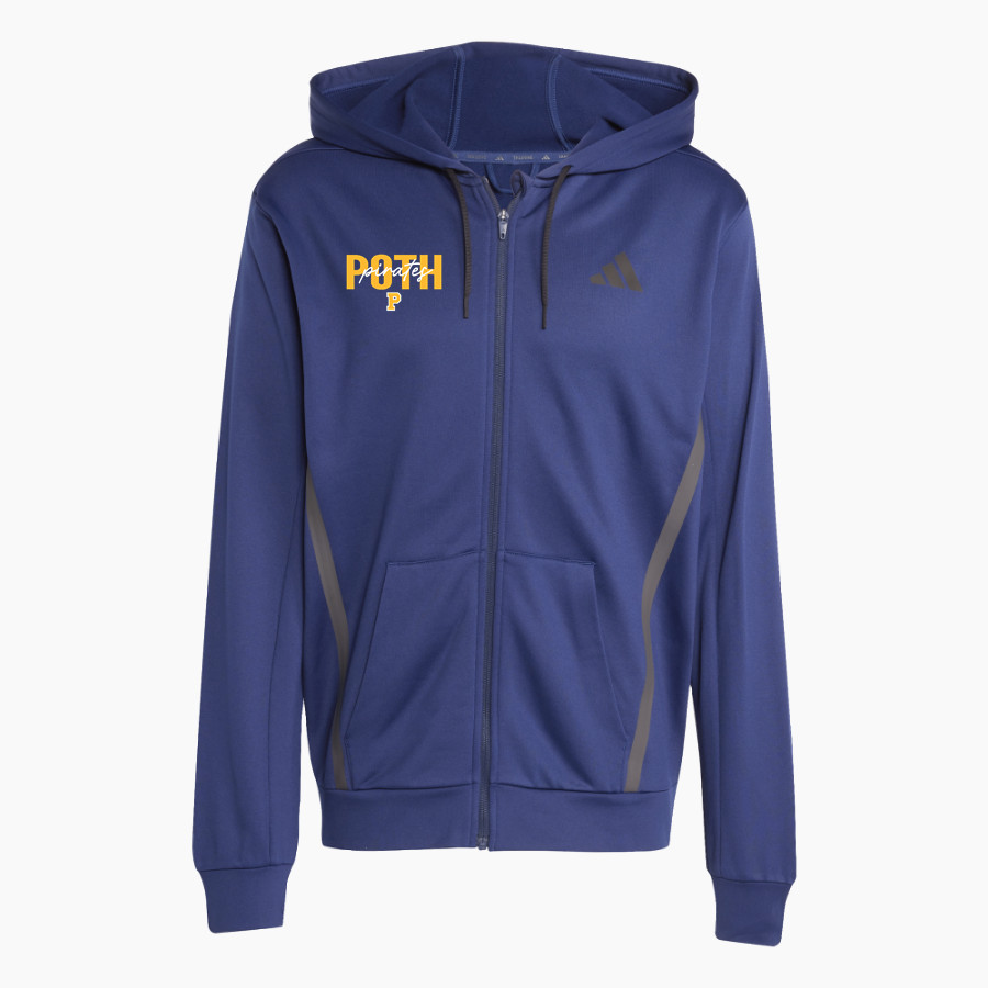 POTH HIGH SCHOOL PIRATES adidas Men's Game & Go Team Issue Full Zip Hoodie