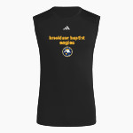 Brooklane Baptist Eagles adidas Men's TECHFIT Compression Sleeveless Tee Front Thumbnail
