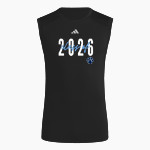 Blaine Bengals <span class="pdp-name-mascot">Blaine Bengals</span> adidas Men's TECHFIT Compression Sleeveless Tee Front Thumbnail