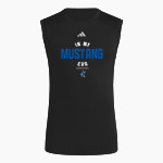 MacArthur Elementary Mustangs <span class="pdp-name-mascot">McArthur Elementary</span> adidas Men's TECHFIT Compression Sleeveless Tee Front Thumbnail