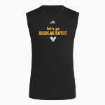 Brooklane Baptist Eagles adidas Men's TECHFIT Compression Sleeveless Tee Front Thumbnail
