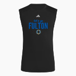 Fulton Panthers <span class="pdp-name-mascot">Fulton Jr. High School Panthers</span> adidas Men's TECHFIT Compression Sleeveless Tee Front Thumbnail
