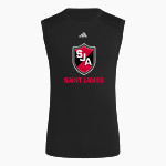 SAINT JAMES HIGH SCHOOL SAINTS adidas Men's TECHFIT Compression Sleeveless Tee Front Thumbnail