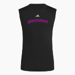 Quitman Independent Bulldogs adidas Men's TECHFIT Compression Sleeveless Tee Front Thumbnail