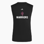 Trinity Warriors adidas Men's TECHFIT Compression Sleeveless Tee Front Thumbnail