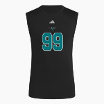 Mahnomen-Waubun THUNDERBIRDS <span class="pdp-name-mascot">Mahnomen-Waubun THUNDERBIRDS</span> adidas Men's TECHFIT Compression Sleeveless Tee Front Thumbnail