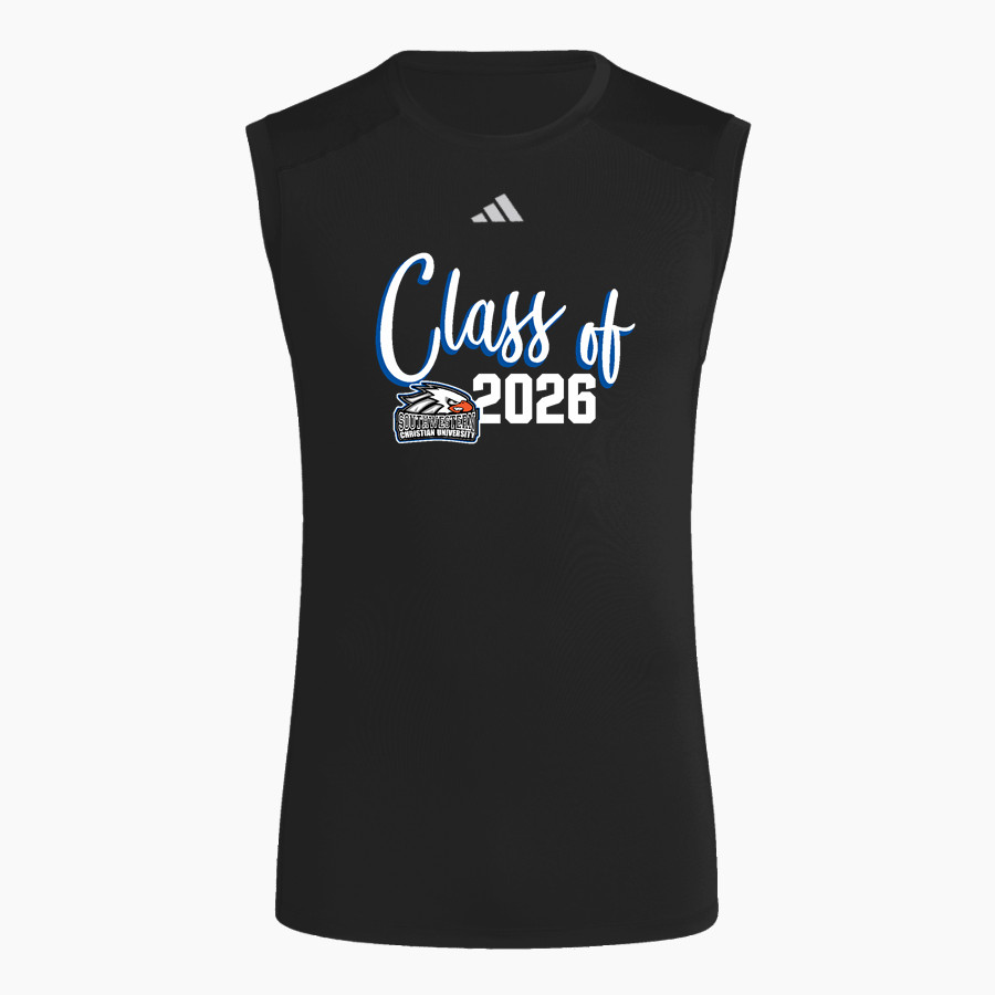 SCU Eagles adidas Men's TECHFIT Compression Sleeveless Tee