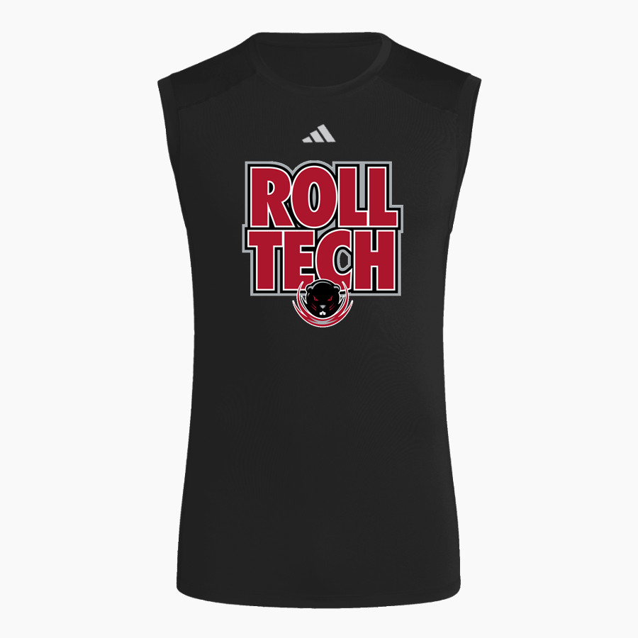 Massachusetts Institute of Technology <span class="pdp-name-mascot">MIT Beavers</span> adidas Men's TECHFIT Compression Sleeveless Tee