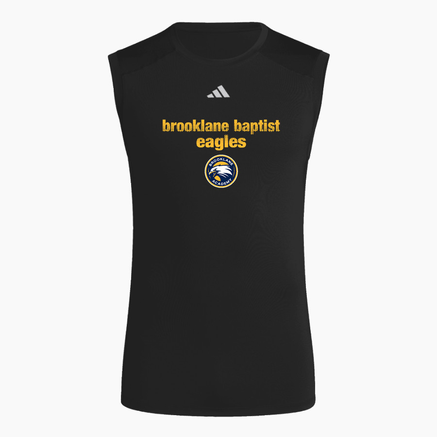 Brooklane Baptist Eagles adidas Men's TECHFIT Compression Sleeveless Tee