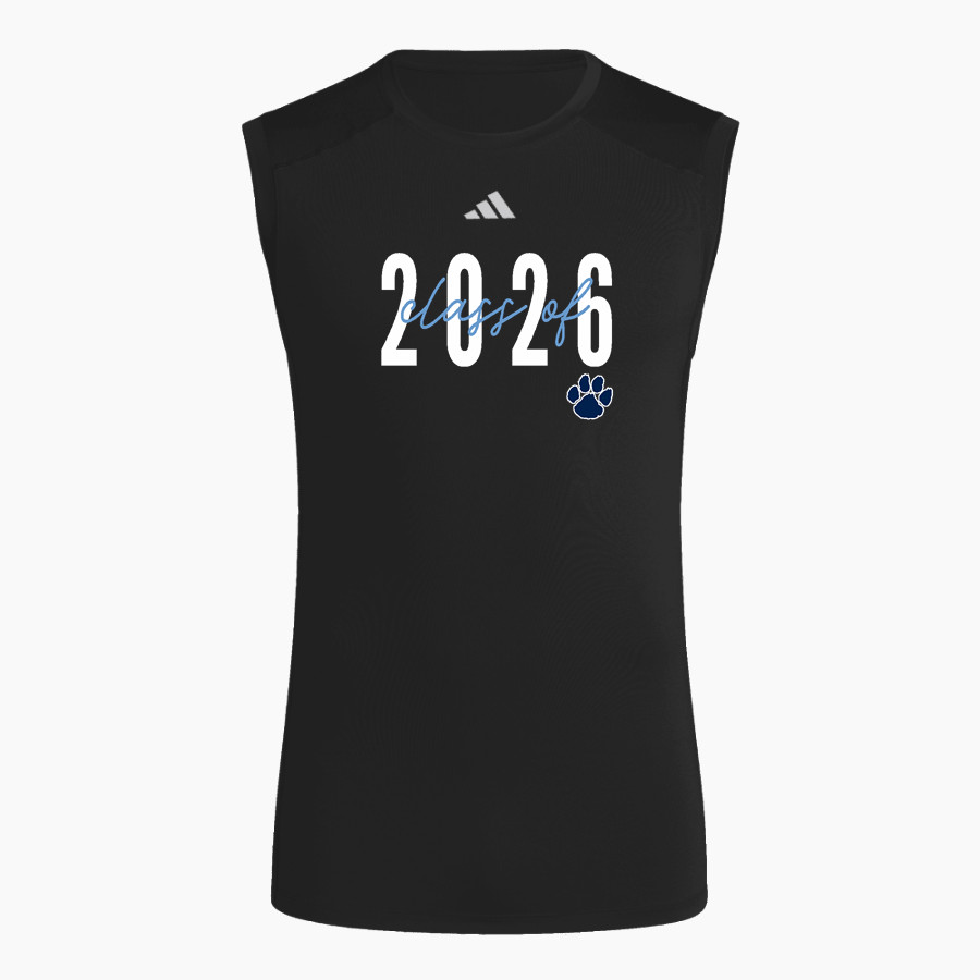 Blaine Bengals <span class="pdp-name-mascot">Blaine Bengals</span> adidas Men's TECHFIT Compression Sleeveless Tee