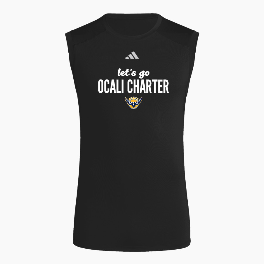 Ocali Charter <span class="pdp-name-mascot">Ocali Charter Eagles</span> adidas Men's TECHFIT Compression Sleeveless Tee