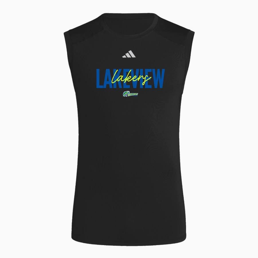 Lakeview Lakers <span class="pdp-name-mascot">Lakeview Elementary School Lakers</span> adidas Men's TECHFIT Compression Sleeveless Tee