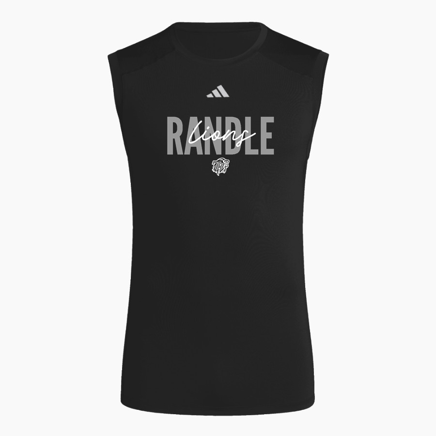Dr. Thomas Randle Lions <span class="pdp-name-mascot">Thomas Randle HS Lions</span> adidas Men's TECHFIT Compression Sleeveless Tee