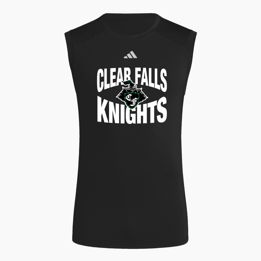 CLEAR FALLS HIGH SCHOOL KNIGHTS <span class="pdp-name-mascot">CLEAR FALLS KNIGHTS</span> adidas Men's TECHFIT Compression Sleeveless Tee