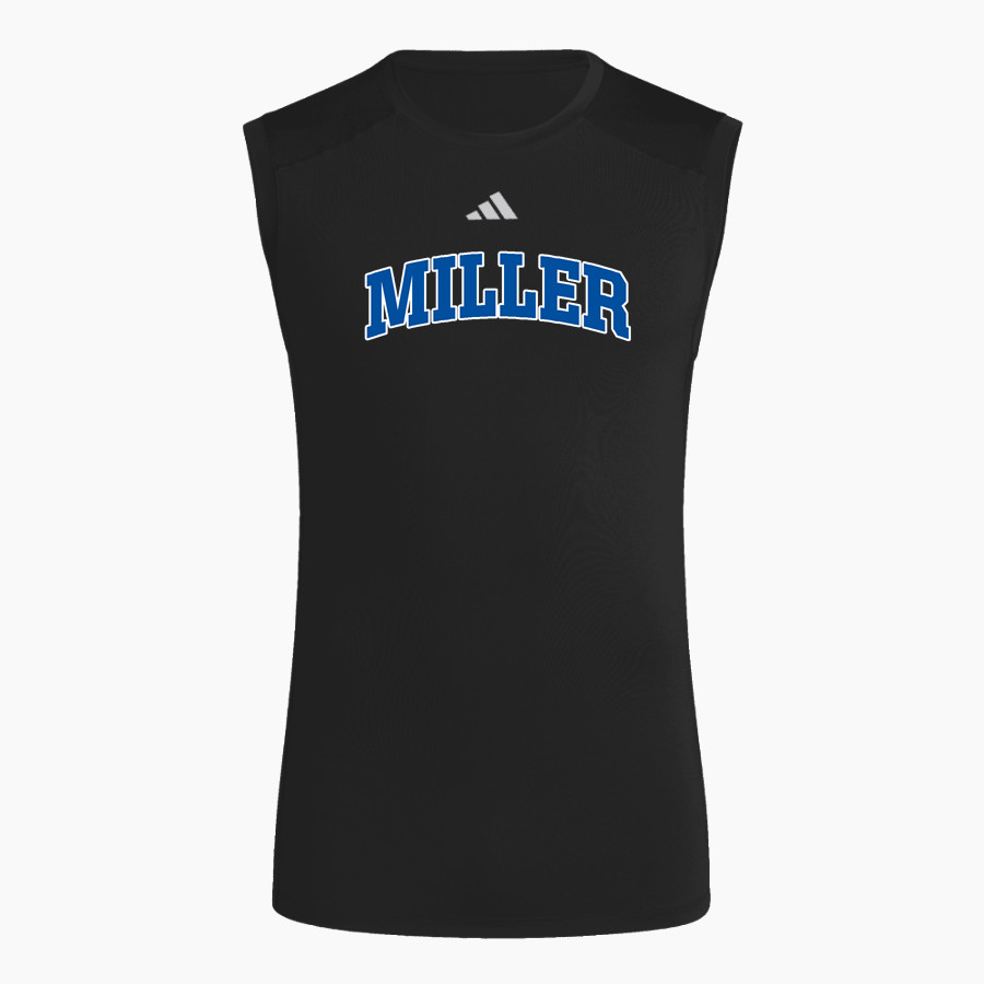 Miller Angels <span class="pdp-name-mascot">Miller Angels</span> adidas Men's TECHFIT Compression Sleeveless Tee